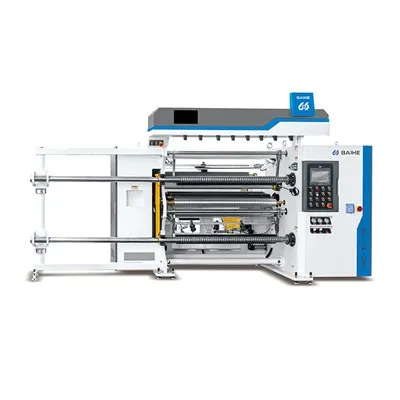 자동 종이 롤 슬리팅 되감기 기계